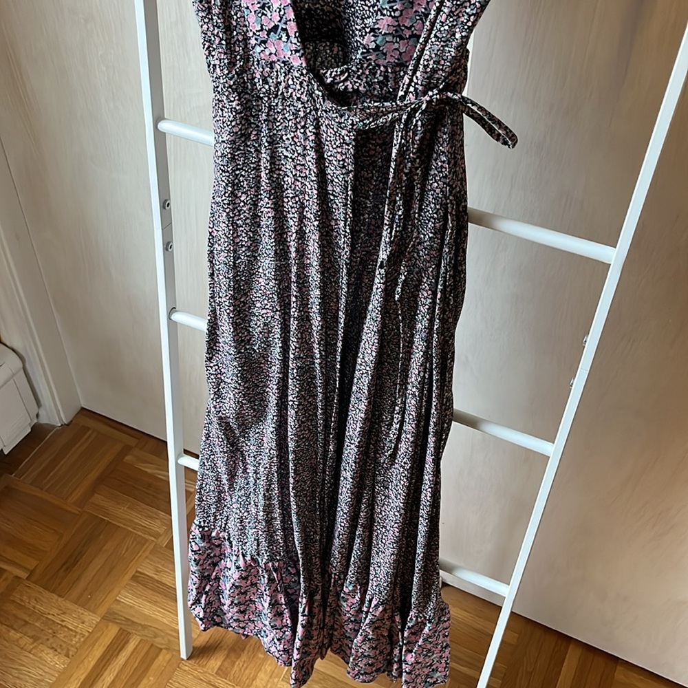 VINTAGE ADINI True Wrap Dress Ditsy Floral Size S - Picture 6 of 14